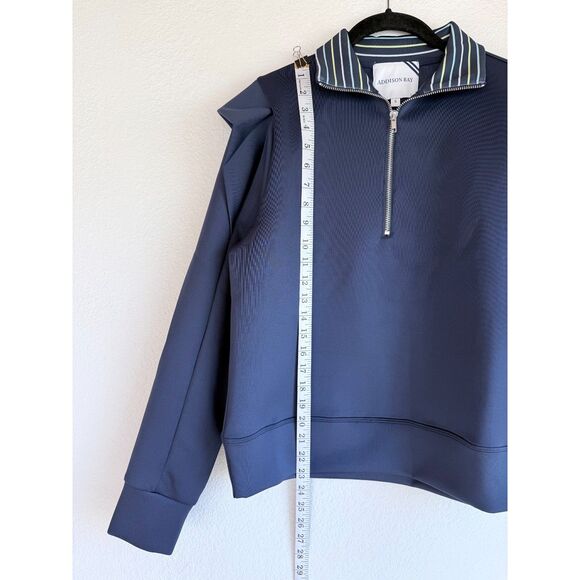 NEW Addison Bay Poplar Quarter Zip Pullover in Navy, Matcha & Light Blue Size S - Picture 10 of 12